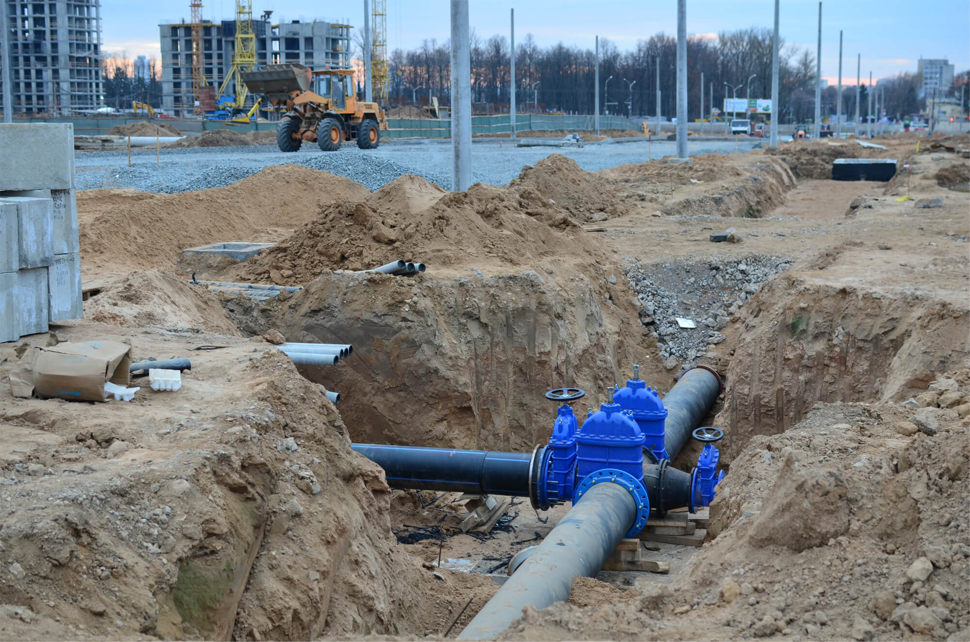 Total Water Solutions. Exposed pipe in the ground